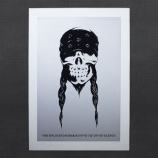 Photo1: USUGROW / THE EARLY DAYS SILK SCREEN PRINT : SILVER (1)