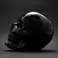 Photo2: USUGROW / HASADHU SHINGON SKULL SOFT VINYL SCULPTURE IN BLACK (2)