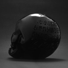 Photo3: USUGROW / HASADHU SHINGON SKULL SOFT VINYL SCULPTURE IN BLACK (3)