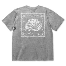 Photo1: USUGROW / LIFE SKULL GREY TEE (1)