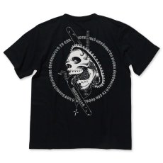 Photo1: USUGROW / SKS SKULL BLACK TEE (1)