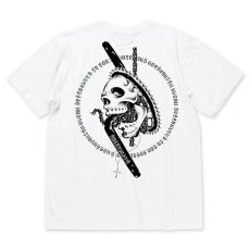 Photo1: USUGROW / SKS SKULL WHITE TEE (1)