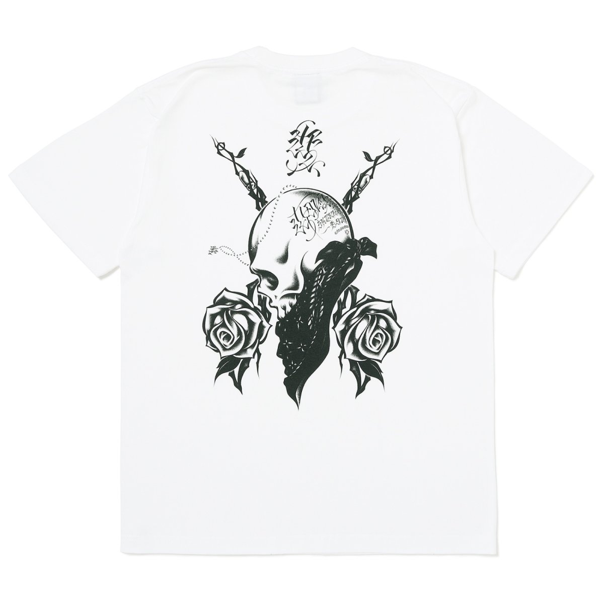Photo1: USUGROW / BEAUTIFUL THORNS WHITE TEE (1)
