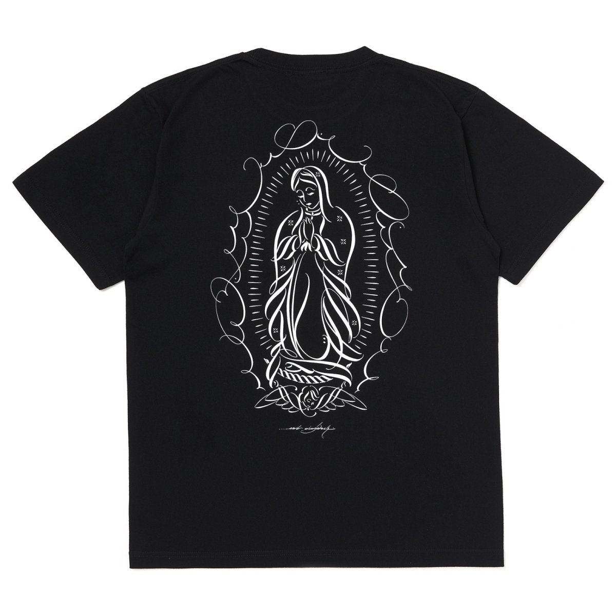 Photo1: USUGROW / PRAYER BLACK TEE (1)